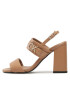 Calvin Klein Sandali Block Hl Sandal 85Hh W/Hw HW0HW01486 Rjava - Pepit.si