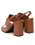 Calvin Klein Sandali Block Hl Sandal HW0HW01612 Rjava - Pepit.si