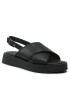 Calvin Klein Sandali Flatform Sandal Hf HW0HW01139 Črna - Pepit.si