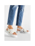 Calvin Klein Sandali Flatform Sanl Moni Mix HW0HW01138 Bela - Pepit.si