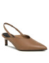 Calvin Klein Sandali Geo Stil Slingback Pump 50 HW0HW01345 Rjava - Pepit.si