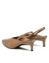 Calvin Klein Sandali Geo Stil Slingback Pump 50 HW0HW01345 Rjava - Pepit.si