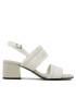 Calvin Klein Sandali Squared Blk Hl Sandal 45 He HW0HW01635 Écru - Pepit.si