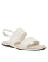 Calvin Klein Sandali Squared Flat Sandal He HW0HW01496 Écru - Pepit.si