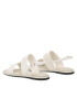 Calvin Klein Sandali Squared Flat Sandal He HW0HW01496 Écru - Pepit.si