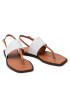 Calvin Klein Sandali Squared Flat Tp Sandal He HW0HW008180HF Bela - Pepit.si