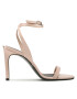 Calvin Klein Sandali Stiletto Sandal 90- Patent HW0HW01632 Bež - Pepit.si