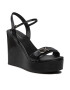 Calvin Klein Sandali Wedge Sndl 70 W Hdw HW0HW00698 Črna - Pepit.si