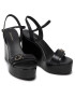 Calvin Klein Sandali Wedge Sndl 70 W Hdw HW0HW00698 Črna - Pepit.si