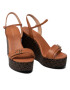 Calvin Klein Sandali Wedge Sndl 70W Hdw HW0HW00828 Rjava - Pepit.si