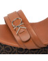 Calvin Klein Sandali Wedge Sndl 70W Hdw HW0HW00828 Rjava - Pepit.si