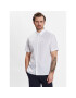 Calvin Klein Srajca Stretch Poplin S/S Regular Shirt K10K109440 Bela Regular Fit - Pepit.si