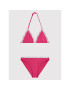 Calvin Klein Swimwear Kopalni kostum Logo Tape KY0KY00008 Roza - Pepit.si