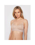 Calvin Klein Underwear Nedrček brez kosti 000QF6039E Bež - Pepit.si