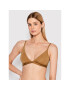 Calvin Klein Underwear Trikotni nedrček 000QF6758E Rjava - Pepit.si