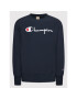 Champion Jopa Embroidered Script Logo Reverse Weave 216539 Mornarsko modra Regular Fit - Pepit.si