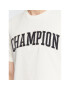 Champion Majica Bookstore Logo 217882 Écru Regular Fit - Pepit.si