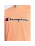 Champion Majica Script Logo Embroidery 218007 Oranžna Regular Fit - Pepit.si