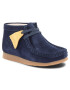 Clarks Gležnjarji Wallabee Bt 261338947 Mornarsko modra - Pepit.si