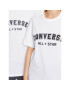 Converse Majica Classic Fit All Star Center Front Tee 10024566-A04 Bela Regular Fit - Pepit.si