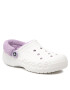 Crocs Natikači Baya Lined Fuzz Strap Clog 206633 Bela - Pepit.si