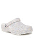 Crocs Natikači Classic Glitter Clog 205942 Bela - Pepit.si