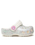 Crocs Natikači Classic Glitter Clog K 205441 Srebrna - Pepit.si