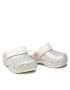 Crocs Natikači Classic Glitter Clog K 205441 Srebrna - Pepit.si