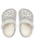 Crocs Natikači Classic Glitter Clog K 205441 Srebrna - Pepit.si