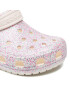 Crocs Natikači Classic Glitter Clog K 206993 Bela - Pepit.si