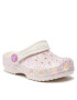 Crocs Natikači Classic Glitter Clog T 206992 Bela - Pepit.si