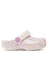 Crocs Natikači Classic Glitter Clog T 206992 Bela - Pepit.si