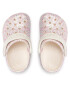 Crocs Natikači Classic Glitter Clog T 206992 Bela - Pepit.si