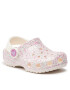 Crocs Natikači Classic Glitter Clog T 206992 Bela - Pepit.si