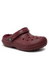 Crocs Natikači Classic Lined Clog 203591 Bordo rdeča - Pepit.si