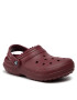 Crocs Natikači Classic Lined Clog 203591 Bordo rdeča - Pepit.si