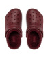 Crocs Natikači Classic Lined Clog 203591 Bordo rdeča - Pepit.si