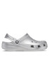 Crocs Natikači Classic Metallic Clog T 209198 Srebrna - Pepit.si