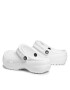 Crocs Natikači Classic Platform Clog W 206750 Bela - Pepit.si