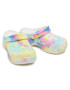 Crocs Natikači Classic Platform Tie Dye Graph Clgw 207151 Bela - Pepit.si