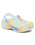 Crocs Natikači Classic Platform Tie Dye Graph Clgw 207151 Bela - Pepit.si