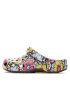 Crocs Natikači Classic Retro Floral Clog 208954 Bordo rdeča - Pepit.si