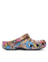 Crocs Natikači Classic Retro Floral Clog 208954 Mornarsko modra - Pepit.si