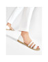 Crocs Sandali Tulum Open Flat W 206109 Bela - Pepit.si