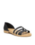 Crocs Sandali Tulum Open Flat W 206109 Črna - Pepit.si