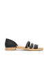 Crocs Sandali Tulum Open Flat W 206109 Črna - Pepit.si