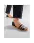 Crocs Sandali Tulum Open Flat W 206109 Črna - Pepit.si