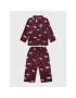 Cyberjammies Pižama Harley 6720 Bordo rdeča Relaxed Fit - Pepit.si