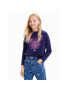 Desigual Bluza 23WGTK16 Modra Regular Fit - Pepit.si