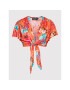 Desigual Bluza Amaranta 22SWMW14 Rdeča Relaxed Fit - Pepit.si